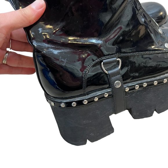 Demonia Black Combat Boots - Picture 2 of 16